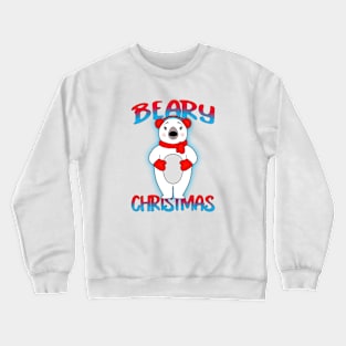 Christmas Bear Funny Christmas Pun Crewneck Sweatshirt